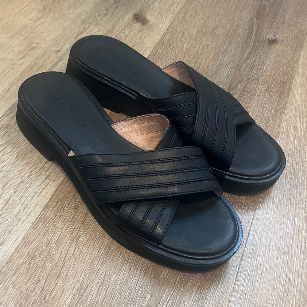 Madewell The Alina Platform Sandal Size 8 Great Used Condition